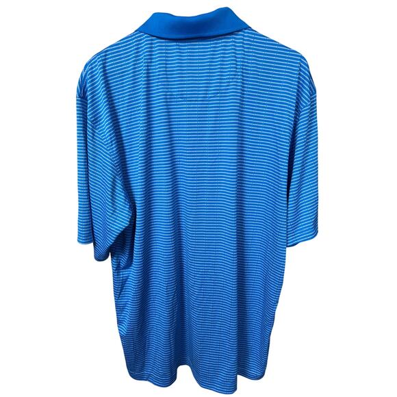 Ping Golf Polo Shirt Men’s Large Blue White/Gray Striped Performance 2XL - Picture 2 of 5